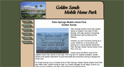 Desktop Screenshot of goldensandsmobilehomepark.com